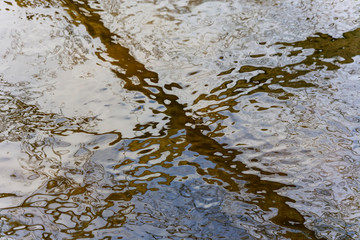 Lichtreflexe auf Wasseroberfläche