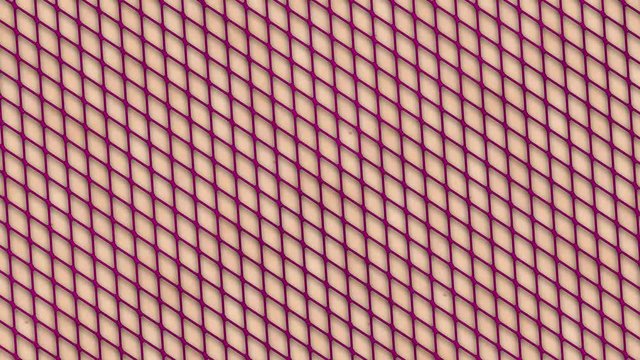 Purple fishnet texture on pale skin rotating clockwise in a loop