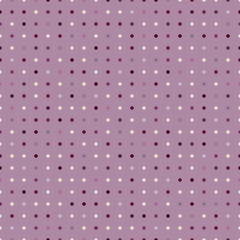 Purple polka dot. Vector seamless pattern. Violet dots. 