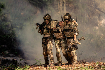 Fototapeta premium team of soldiers
