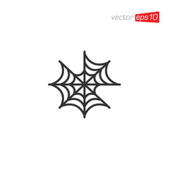 Spider Web Icon Design Vector