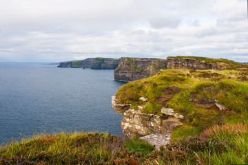 Fototapeta na wymiar The cliffs of Moher in Co Clare in the West of Ireland