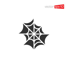 Spider Web Icon Design Vector