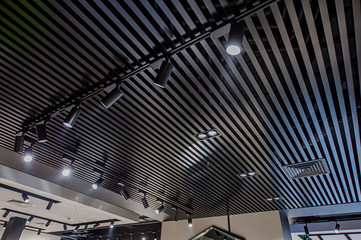 Modern of metal roof structure of modern building