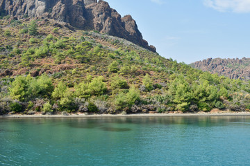 Fototapeta premium mountains on the Aegean coast. Turkey