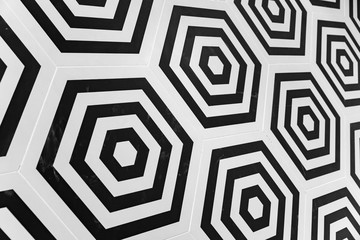 Modern hexagonal wall tiling background