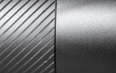 Background texture of shiny cylindrical metal surface