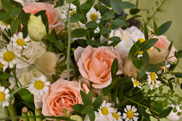 bouquet of fresh wild flowers