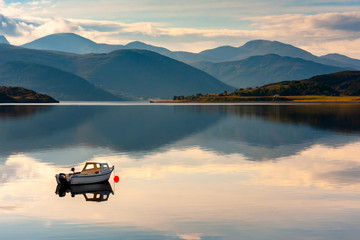Loch Broom Ullapool in scotland reflections
