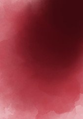 Dark burgundy, wine color watercolor background. Dark red luxury background.