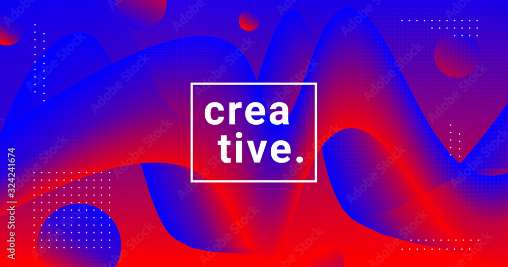 Poster abstract wavy fluid background vector design. liquid gradient backdrop. futuristic wallpaper.