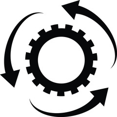 setting parameters, circular arrows icon, change icon