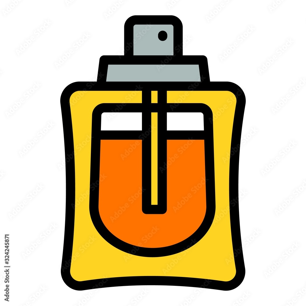 Poster man perfume icon. outline man perfume vector icon for web design isolated on white background