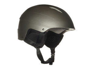 Protective ski helmet isolated on a white background.