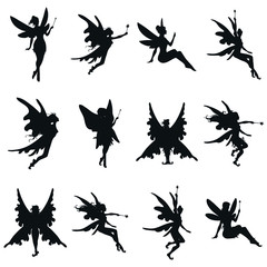 Fairies vector set Illustration