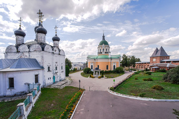 Fototapeta na wymiar Cathedral in the name of St. Nicholas Miracle Worker in Zaraysk