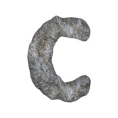 Stone Letters - 3D render