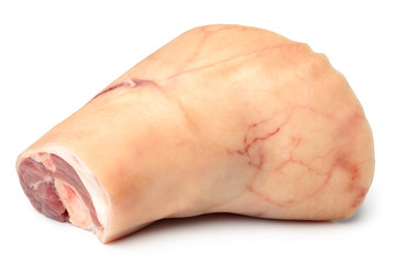 Raw pork ham