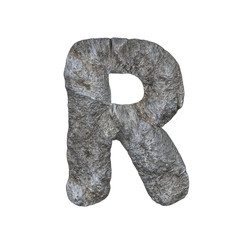 Stone Letters - 3D render