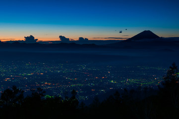 富士山, 山中湖, 風景, 雪, 自然, 空, 夜景, 日本, 青, 美しい