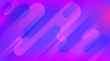 Abstract Blue, Violet Waves on the Light. Future Technology Concept. Minimalistic Style. Abstract Background Electricity. Geometric Gradient Circle.