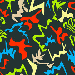 abstract color pattern in graffiti style. Quality illustration for your design