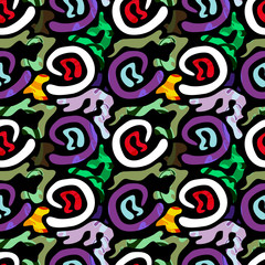 abstract color pattern in graffiti style. Quality illustration for your design