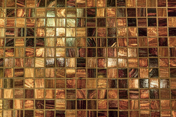 abstract mosaic background of small squares tiles