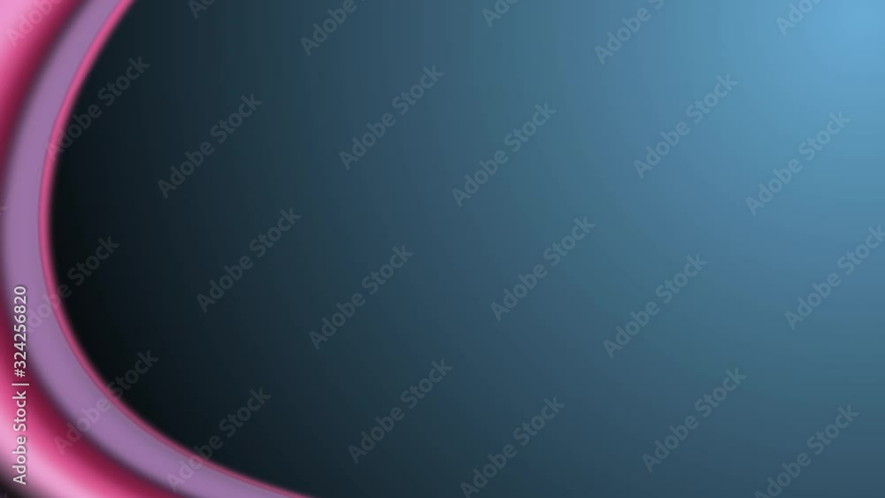 Poster Frame of pink and blue gradient geometric abstract on dark blue background. seamless looped motion graphic animation with copy space for business presentation. Computer generated render animation.