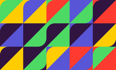 Trendy Background With Simple Shapes