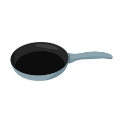 Simple vector illustration frying pan. Isolated on white background.