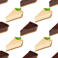 Classic cheesecake dessert background. 