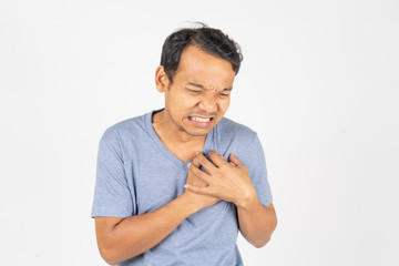 portrait of a man, man hurts heart, heart attack symptoms