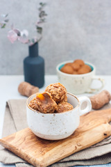 Luxury handmade chocolate bonbon assortment of delicious decorative round truffles for a celebration