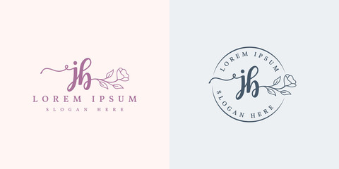 Initial jb feminine logo collections template - vector