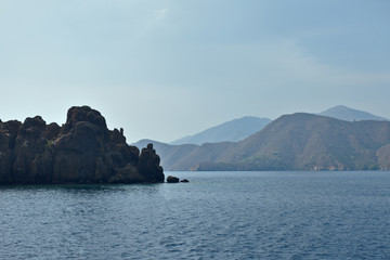mountains on the Aegean coast. Turkey