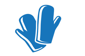 Hand glove icon vector