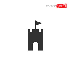 Castle Logo Icon Design Vector