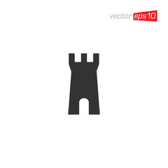 Castle Logo Icon Design Vector