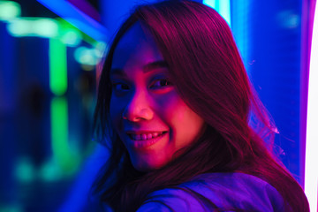 Positive smiling pretty beautiful young woman