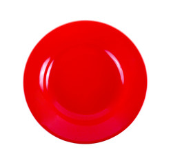 empty plate isolated on white background