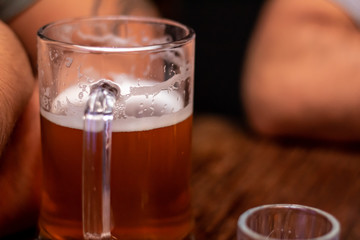 Beer Schop, Schopp, Schoppen at a bar's table