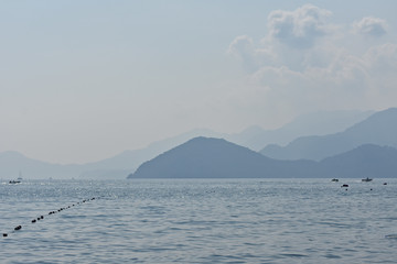 mountains on the Aegean coast. Turkey
