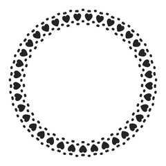 New ink Abstract circle pattern mandala flower floral petal stack zentangl spirograph modern circular pattern sun star rays tribal lace motif black white single art mehendi Digital textile frame stamp