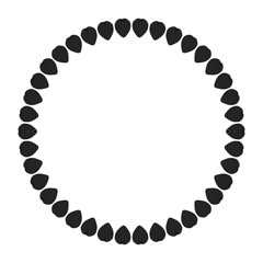 New ink Abstract circle pattern mandala flower floral petal stack zentangl spirograph modern circular pattern sun star rays tribal lace motif black white single art mehendi Digital textile frame stamp