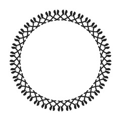 New ink Abstract circle pattern mandala flower floral petal stack zentangl spirograph modern circular pattern sun star rays tribal lace motif black white single art mehendi Digital textile frame stamp