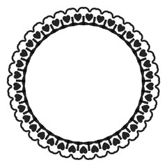 New ink Abstract circle pattern mandala flower floral petal stack zentangl spirograph modern circular pattern sun star rays tribal lace motif black white single art mehendi Digital textile frame stamp