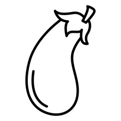 Eggplant icon vector