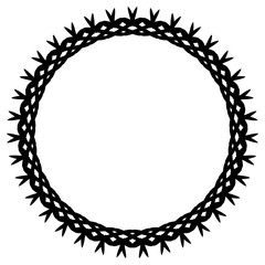 New ink Abstract circle pattern mandala flower floral petal stack zentangl spirograph modern circular pattern sun star rays tribal lace motif black white single art mehendi Digital textile frame stamp