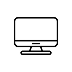Monitor icon trendy